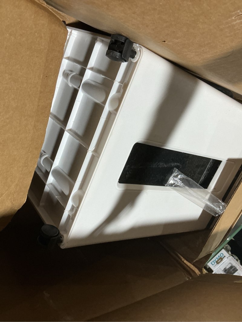Condition photo showing Good Condition for 200-sheet auto feed paper shredder, touchscreen heavy duty shredders, 40 min non-stop, p-5 ultra security commercial shredder for home office, micro cut with wheels, 5.8 gal bin, <60 db white