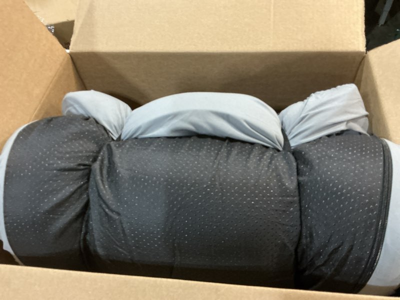 Condition photo showing Good Condition for cymula memory foam camping mattress pad,3inch sleeping pad for camping,non-slip bottom floor cot car mattress bed with retaining portable roll up mattress pad mat for travel truck guest bed tent cot:72*24*3 grey