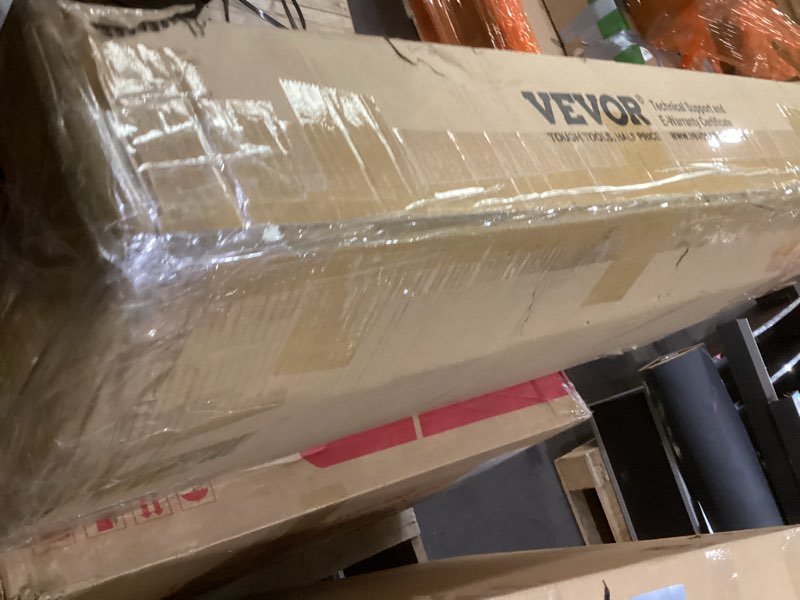 Condition photo showing As Is for VEVOR Storage Shelves, 2000 lbs, 5 Tier Garage Storage Shelving, 18" D x 32" W x 72" H Adjustable Metal Shelves for Garage Shelves Utility Rack Shelf, Ideal for Kitchen, Warehouse, Basement, Black