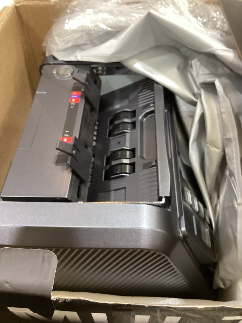 Condition photo showing Good Condition for aneken mixed denomination money counter with counterfeit detection, touch screen, and 2cis/uv/mg/ir/dd/dbl/hlf/chn, value and mixed counting for accurate cash counting, gray