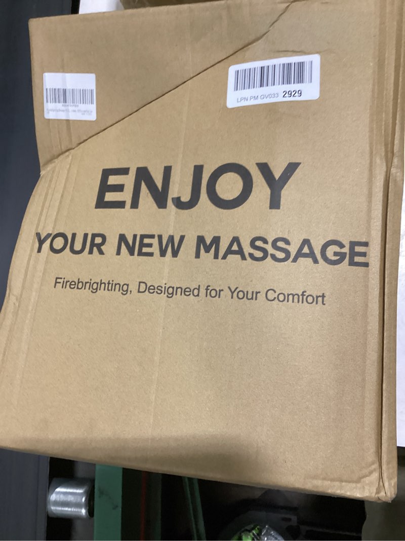 Condition photo showing Good Condition for firebrighting electric back massager with heat for office chair - shiatsu deep kneading massage pillow, back comfort support for meetings and reading, adjustable strap,gifts for dad mom men women
