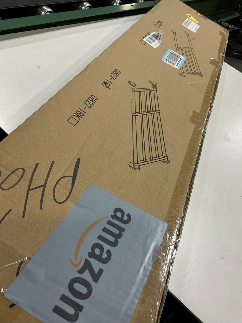 Condition photo showing Good Condition for Hershii Closet Tension Shelf & Rod Expandable Metal Storage Rack Adjustable Organizer DIY Divider Separator for Cabinet Wardrobe Cupboard Kitchen Bathroom - Blue 15.74 - 23.62 inches Blue