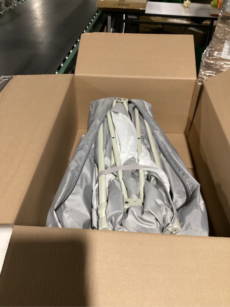 Condition photo showing As Is for BABELIO Foldable Baby Playpen with Mat, 46" × 46" Portable Playard for Babies and Toddlers, Parents' Picks Awards Winner, Indoor & Outdoor Kids Safety Play Pen Area, Travel Fence, Grey Grey with Mat 46*46*26