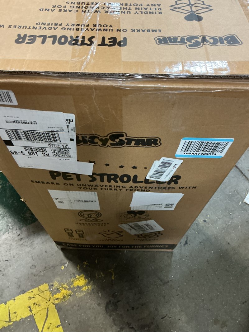 Condition photo showing New/Like New for Pet Stroller for Small Dogs Cats with Wheels, Detachable Carrier, Max Load 33 lbs, Easy Folding, Compact Portable, Dog Carriage Cart Car Seat 3 in 1