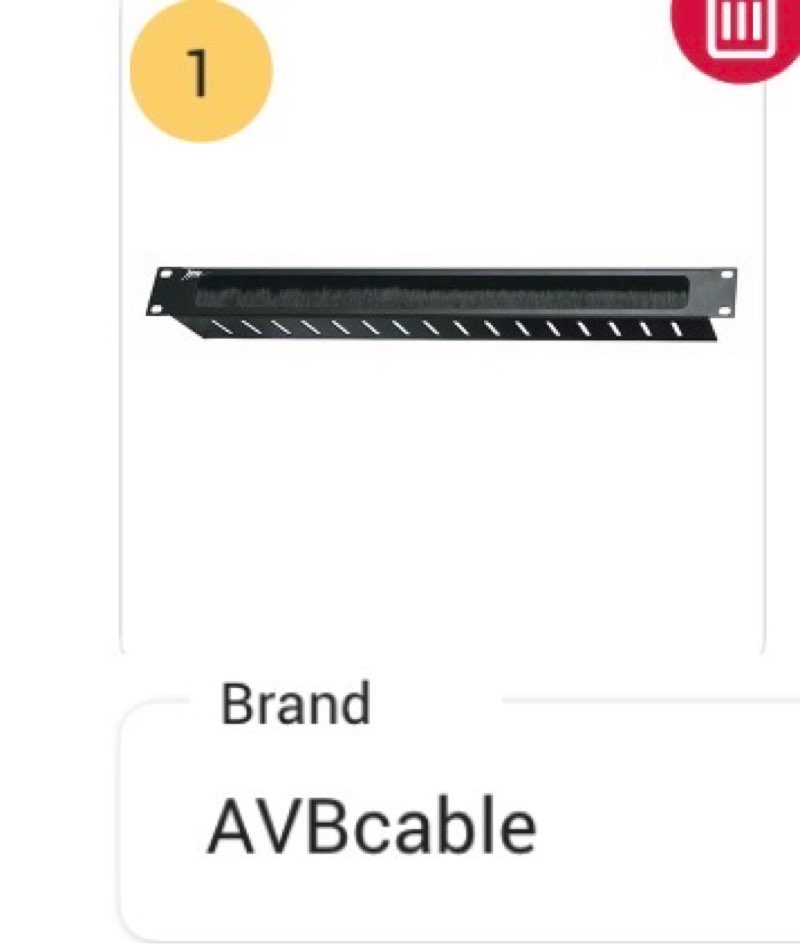 Middle Atlantic Products The Brush Grommet Panel BR1