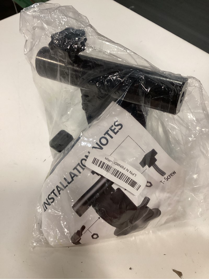 Condition photo showing New/Like New for suction cup flag holder for rv, camper, car, truck, trailer, suv - adjustable angle, black aluminum alloy flag pole mount