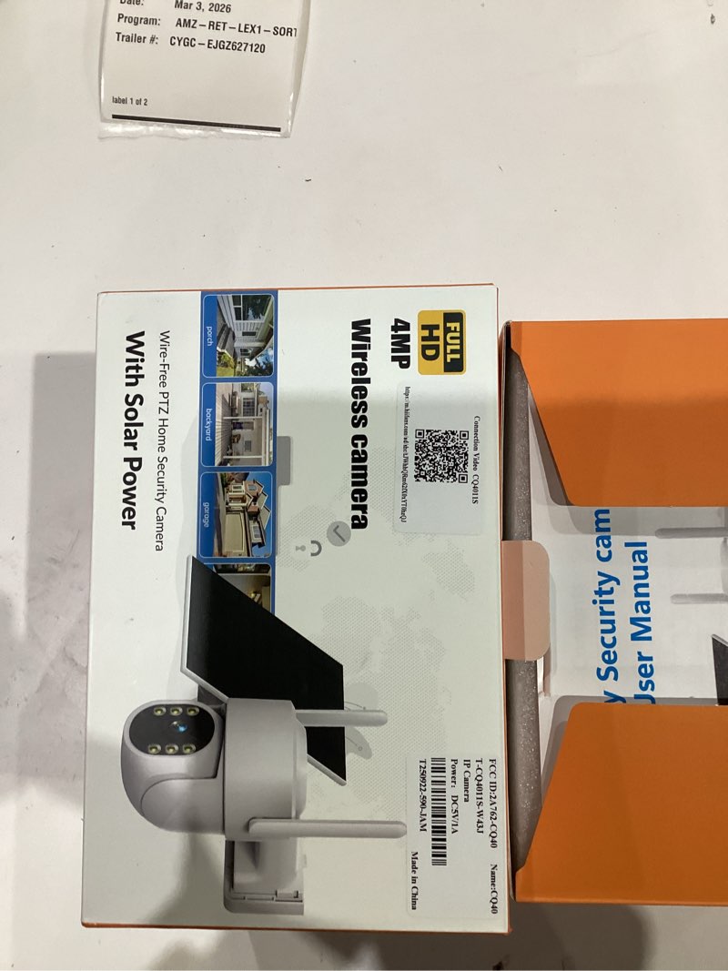 Condition photo showing New/Like New for Gianteye 5G&2.4GHz Security Cameras Wireless Outdoor, 2K Cameras for Home Security, Solar & Battery Powered Security Camera Outdoor, Color Night Vision, PZT Human Detection, 2 Packs 2Pack