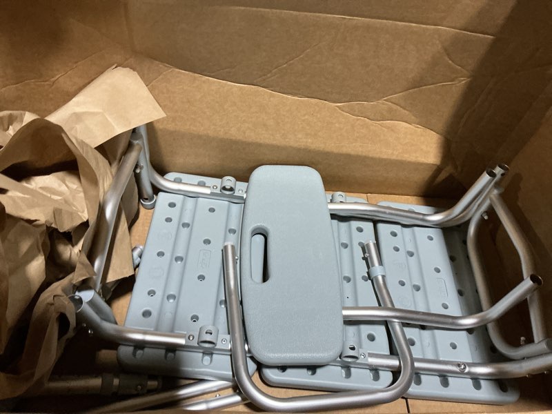 Condition photo showing Good Condition for (Similar to) TABEKE Tub Transfer Bench for Bathtub, Tool Free Assembly Shower Chair with Backrest & Armrest, Height Adjustable Shower Bench, Shower Seat for Elderly and Disabled-500lb