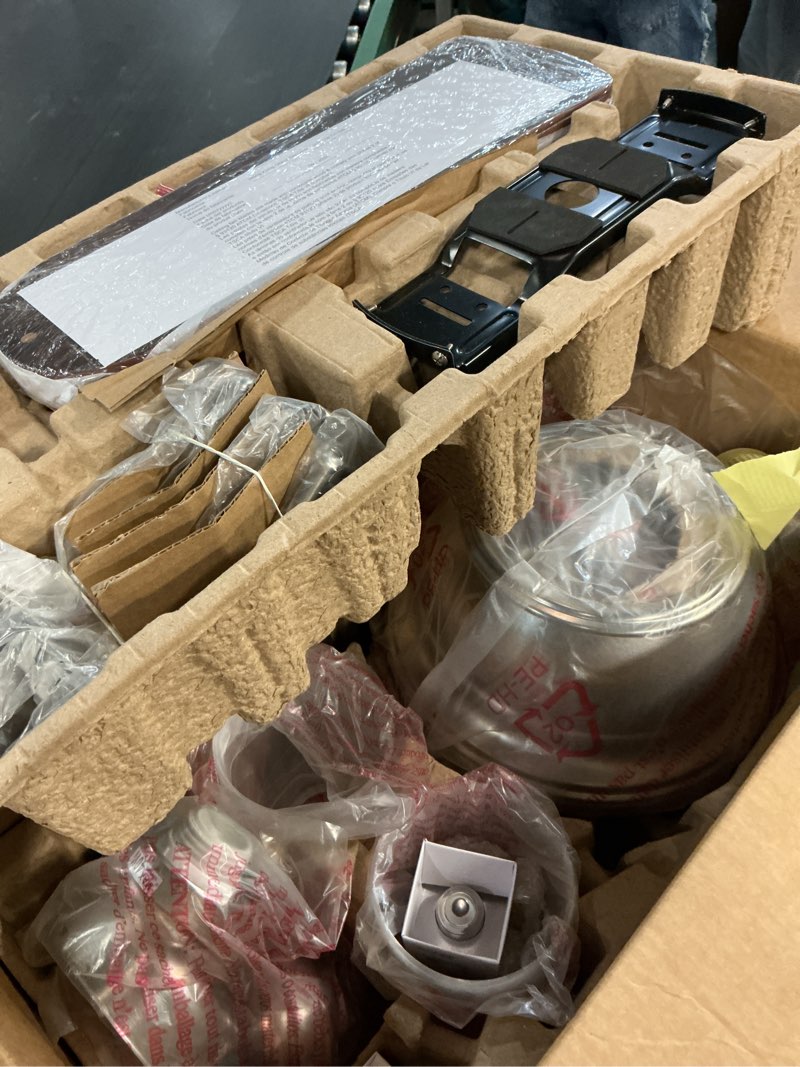 Condition photo showing As Is for harbor breeze centreville 42-in brushed nickel indoor flush mount ceiling fan with light kit