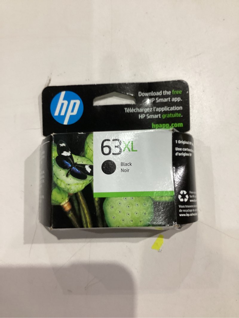 Condition photo showing New/Like New for HP 63XL Black High-Yield Printer Ink Cartridge Printers | Works with DeskJet 1112, 2130, 3630;Envy 4510, 4520; OfficeJet 3830, 4650, 5200 | Eligible for Instant Ink | F6U64AN