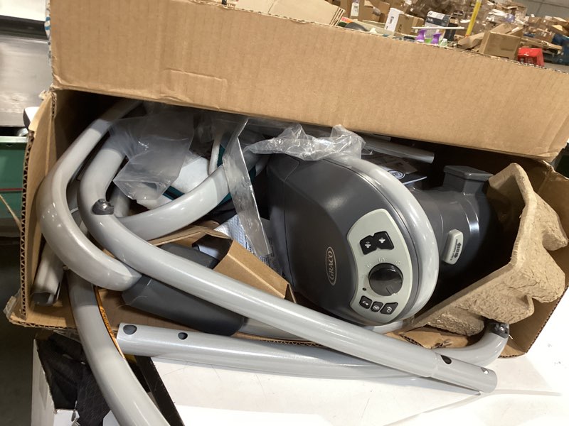 Condition photo showing As Is for graco duetsoothe swing and rocker with removable swing seat and 6 swinging speeds for toddler swing seat and swing chair sapphire