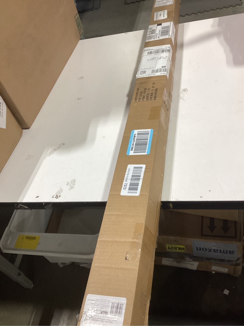 Condition photo showing Good Condition for zenna home adjustable curtain tension rod, no drill expandable tension window rod, easy installation