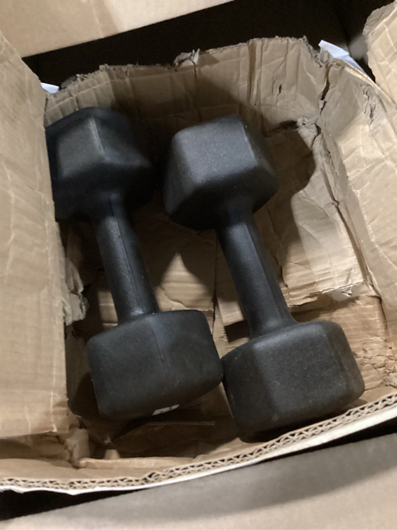 Condition photo showing Good Condition for cap barbell neoprene dumbbell weights pairs & sets | multiple colors black 20 lb set