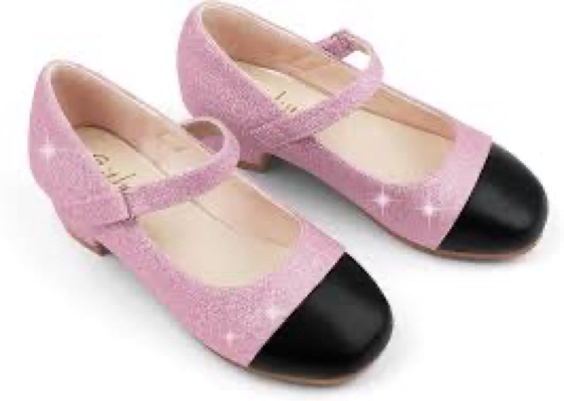 Eithy Girls Dress Shoes Low Heel Bow Princess Summer Flats Sandals Toddler/Little Kid/Big Kid 10 Toddler pink/black 