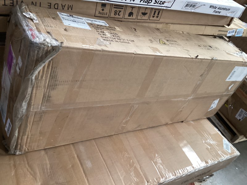 Condition photo showing As Is for as is, parts not verified jocoevol farmhouse dresser 8 drawer dresser for bedroom, large wooden dressers double grey dresser with deep drawers dressers for hallway, entryway (white)