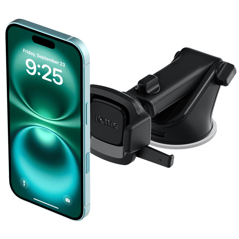 iottie easy one touch mini pro dashboard and windshield phone mount with