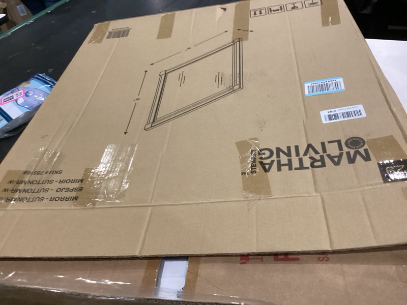 Condition photo showing As Is for 24x36 Picture Frame with 20x30 Mat, Display Photo 20x30 with Mat or 24 x 36 Without Mat, Wall Hanging Large 24 by 36 Poster Frame with Plexiglass, White White 24x36 inch