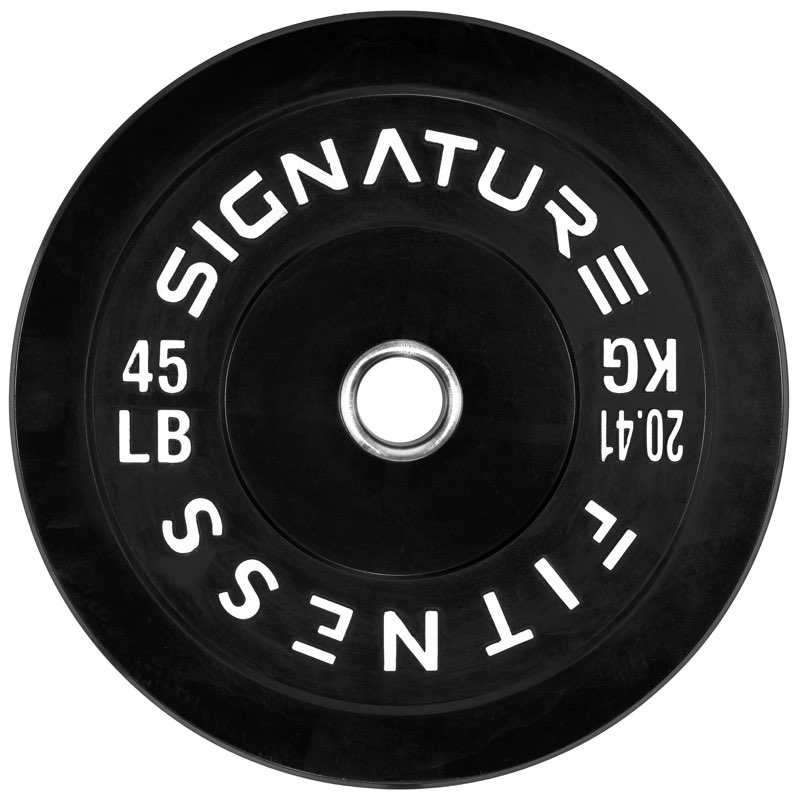 fitvids 2" olympic bumper plate weight plates with steel hub, 45lb