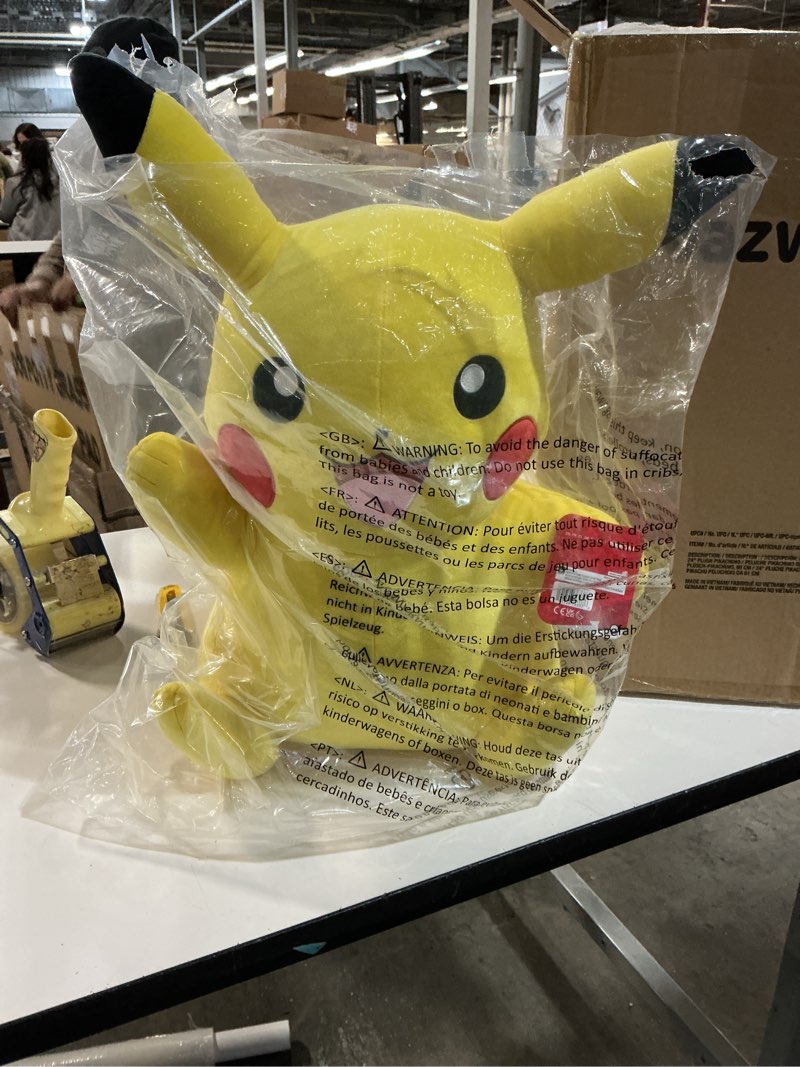 Condition photo showing New/Like New for Pokémon Pikachu Plush - 24-inch Plush with Authentic Details