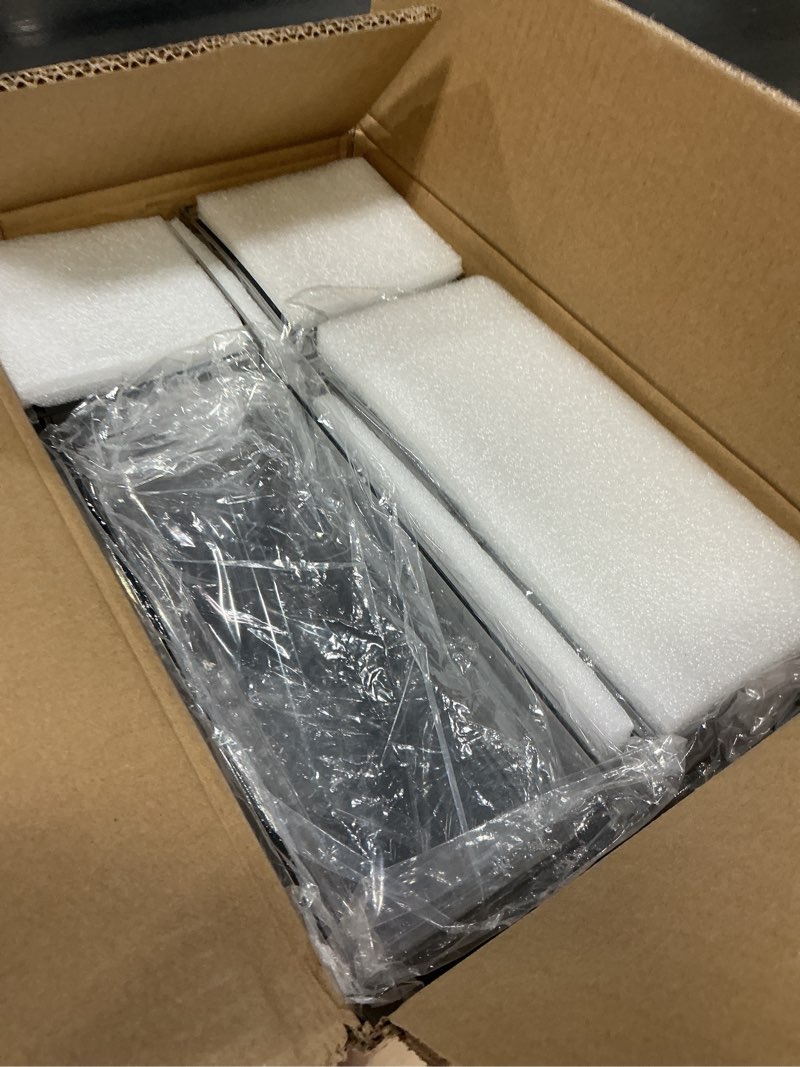 Condition photo showing New/Like New for 4 Pack Refrigerator Organizer Bins with Pull-out Drawer Stackable Clear Fridge Drawer Organizer Fruit Vegetable Storage Containers for Kitchen Pantry Organization (2 Large+2 Small) B. 2 Large+2 Small