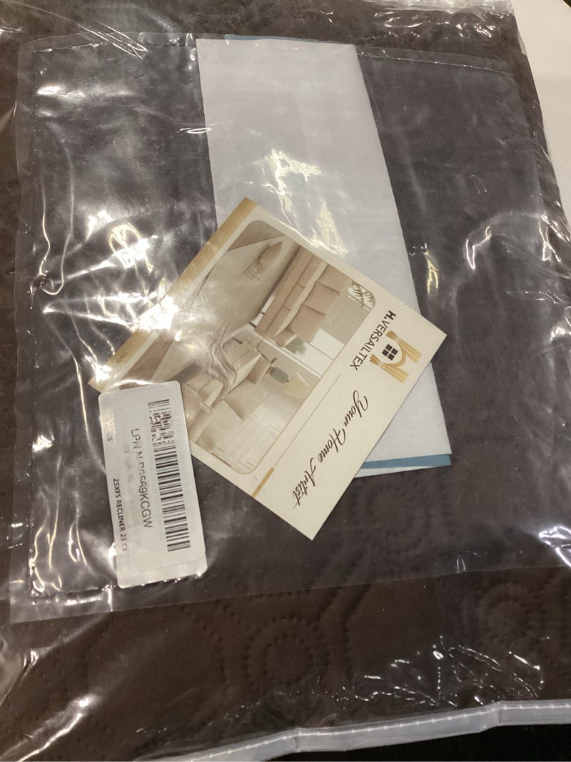 Condition photo showing Good Condition for h.versailtex 100% waterproof recliner chair covers, recliner covers non-slip stay in place, thick cover for recliner chair with pocket, dog couch cover protector washable(brown, 23") brown recliner chair:23"