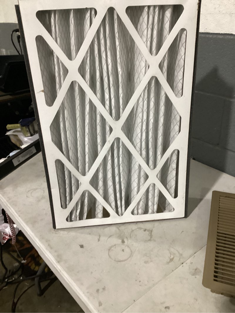 Condition photo showing As Is for filtrete electrostatic high performance air filter 16x25x5