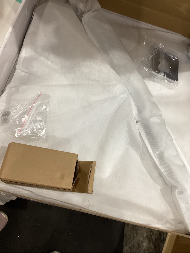 Condition photo showing As Is for shower head with extension arm, high pressure square with showerarm, stainless steel rainfall-waterfall full body coverage (16'' shower with 20'' arm, chrome) 16'' shower with 20'' arm chrome