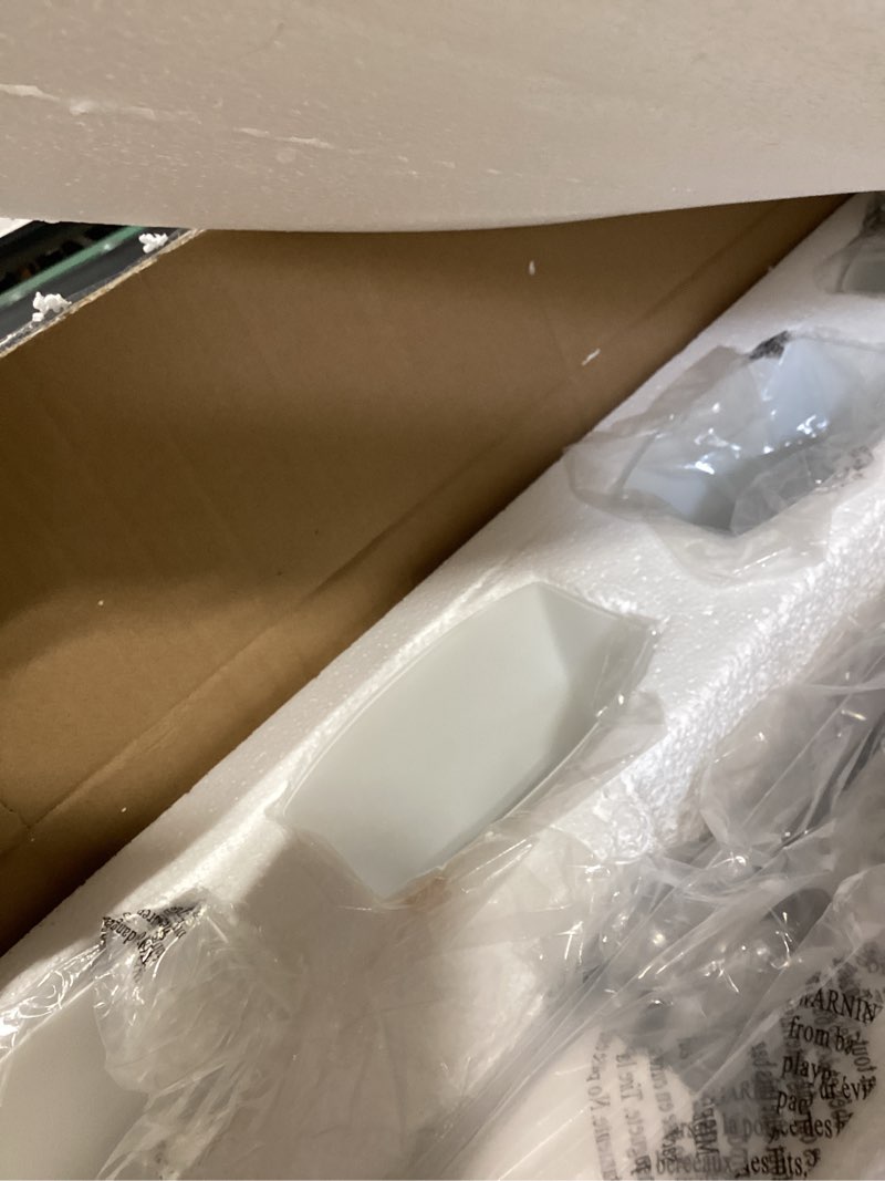 Condition photo showing New/Like New for ascher bathroom light fixtures, 4-light vanity light over mirror, brushed nickel wall sconces with milky white frosted glass shades, wall lamp for living room bedroom, e26 base(bulbs not included) brushed nickel 4-light