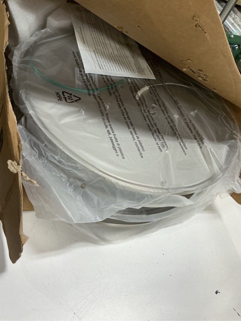 Condition photo showing Good Condition for 16inch led ceiling light fixtures, flush mount light fixtures 50w, 5cct adjustable 2700k 3000k 4000k 5000k 6500k, close to ceiling light for kitchen bathroom kitchen bedroom brushed nickel 2 packs nickel 16inch (2 packs)