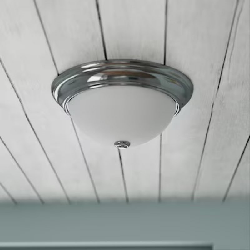 1k+ bought last week Project Source 2 -Light 13-in Brushed Nickel Flush Mount Light
