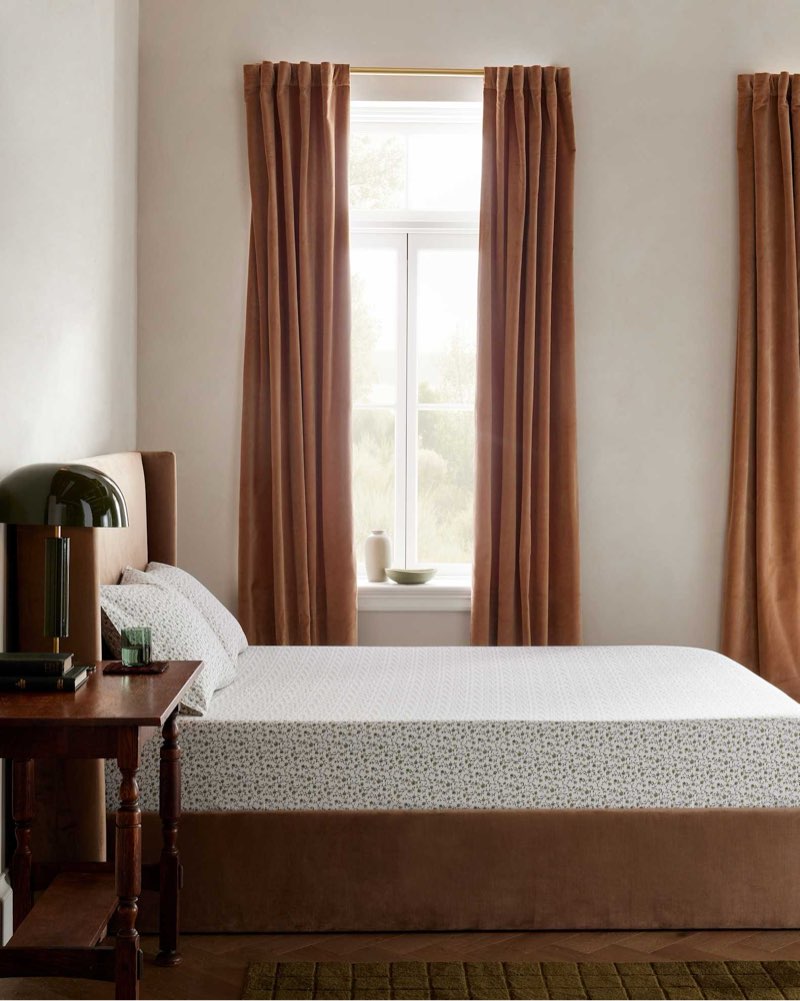 organic crisp percale floral fitted sheet set green floral full