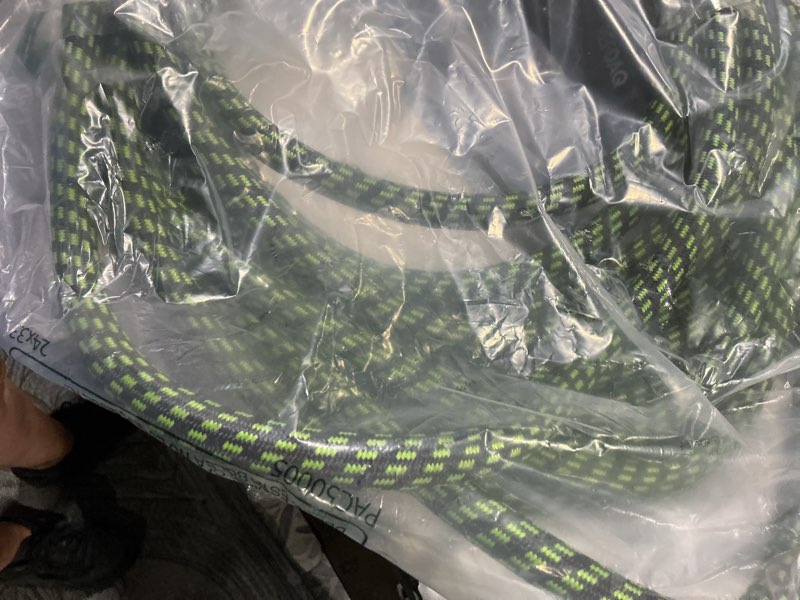 Condition photo showing Good Condition for garden hose, flexible ultra lightweight durable, kink-free water hose with 10 function sprayer - non-shrinking, easy to store, all-weather, high-pressure (50ft) green 50ft