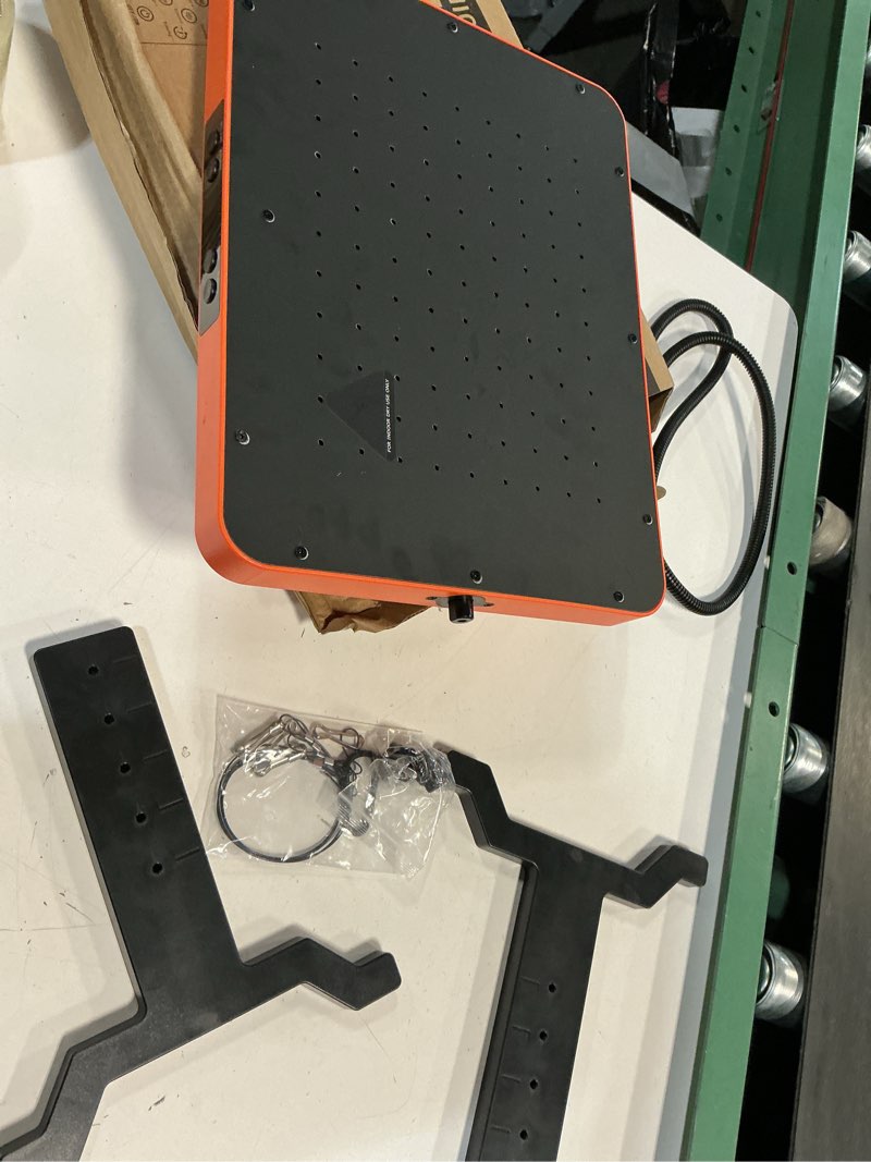 Condition photo showing As Is for chick brooder heater,200w chick heat brooder plate with adjustable height & angle,safe radiant heating plate with temp (86~194?)&12h timer,brooding plate chicken coop heater for chicks,quail,ducklings orange