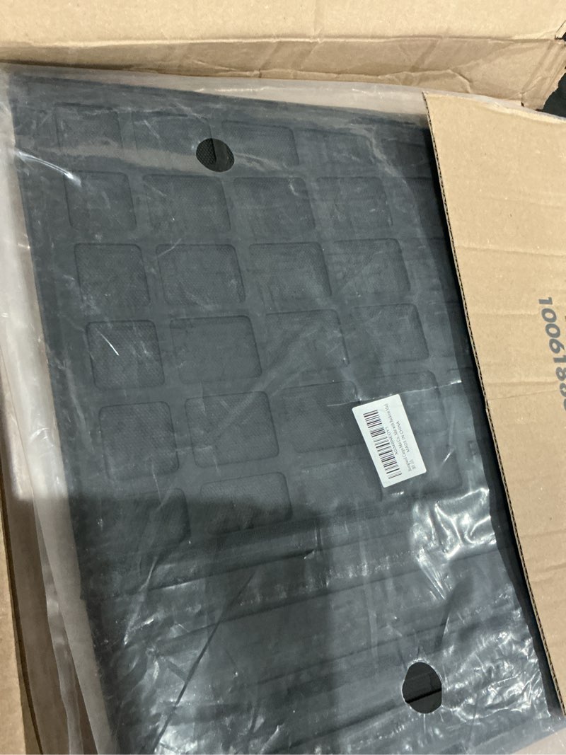 Condition photo showing As Is for rongtaod cargo mat compatible with 2024 2025 2026 hyundai santa fe trunk mat cargo mat cargo liner all weather santa fe accessories (trunk mat with backrest mat) trunk mat with backrest mats