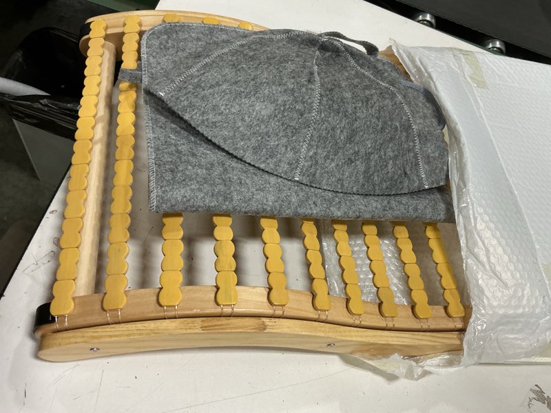 Condition photo showing Good Condition for BESTNEWIE Soft and Flexible Sauna Backrest Made with Bamboo Blocks for Steam Sauna and Infrared Saun