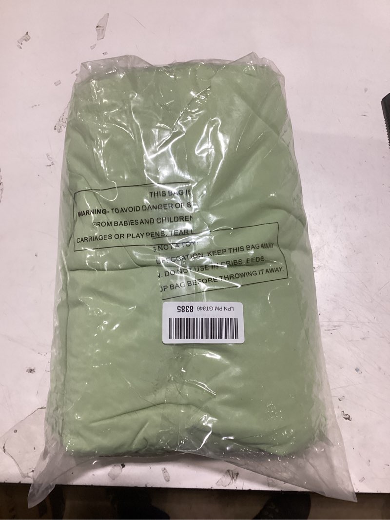 Condition photo showing Good Condition for hyleory cooling comforter king size - summer cooling blanket for hot sleepers/night sweats, double-sided cold touch silky ice comforters, breathable lightweight beddings, cool green, 108"x90" cool green cooling king?90*108?