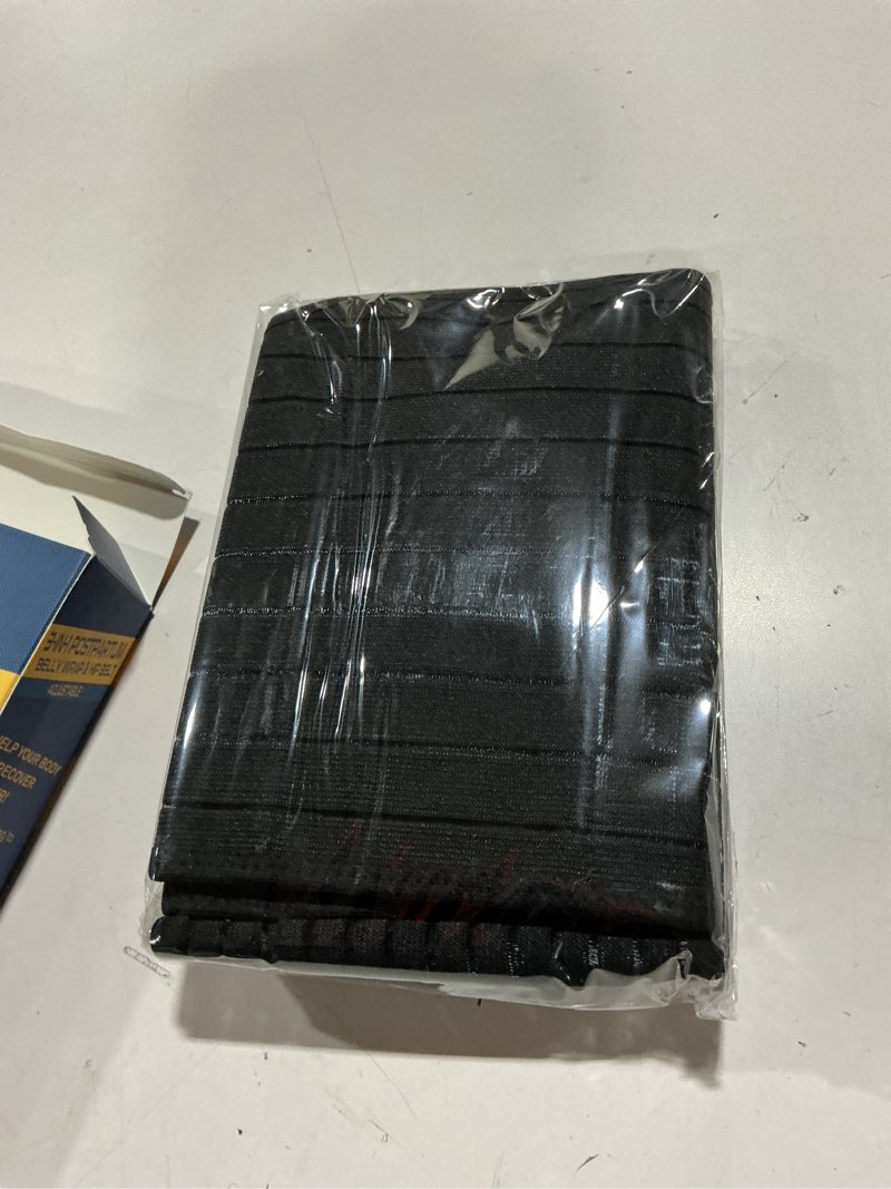 Condition photo showing Good Condition for ChongErfei 3 in 1 Postpartum Belly Wrap - Recovery Belly/Waist/Pelvis Belt Black Postpartum Belly Band,Black L Black Large