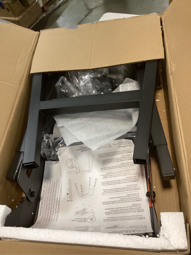 Condition photo showing Good Condition for Blackstone 5013 Collapsible 17” and 22” Tabletop Griddle Stand with Adjustable Legs and a Removable Side Shelf, Powder Coated Steel, Black