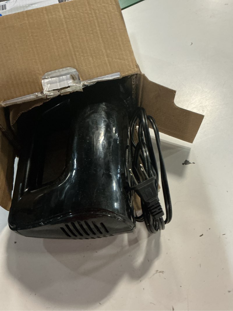 Condition photo showing As Is for mainstays 5-speed corded hand mixer black with 2 beaters, new