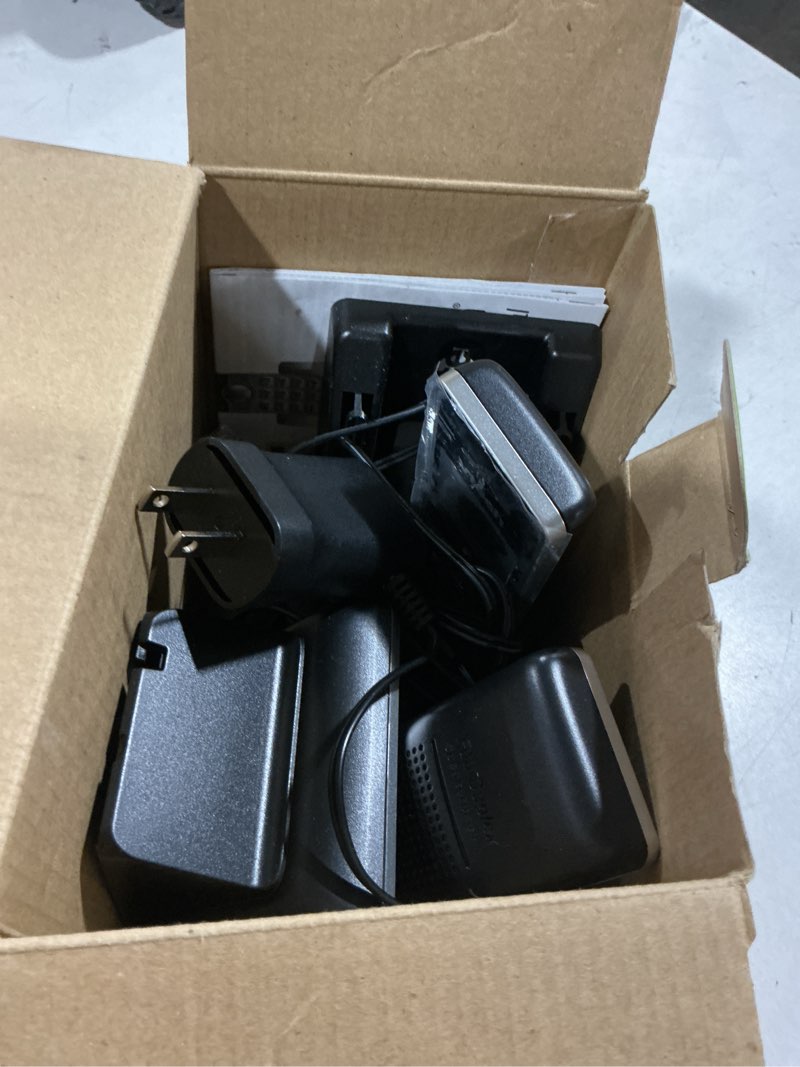 Condition photo showing As Is for vtech cs6919-2 dect 6.0 cordless phone with caller id and handset speakerphone, 2 handsets, silver/black
