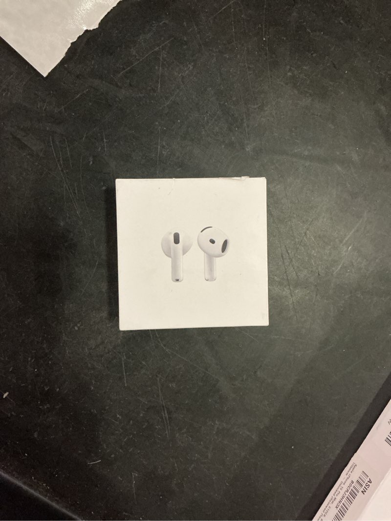Condition photo showing New/Like New for apple airpods 4 wireless earbuds, bluetooth headphones, personalized spatial audio, sweat and water resistant, usb-c charging case, h2 chip, up to 30 hours of battery life, effortless setup for iphone without active noise cancellation without applecare+