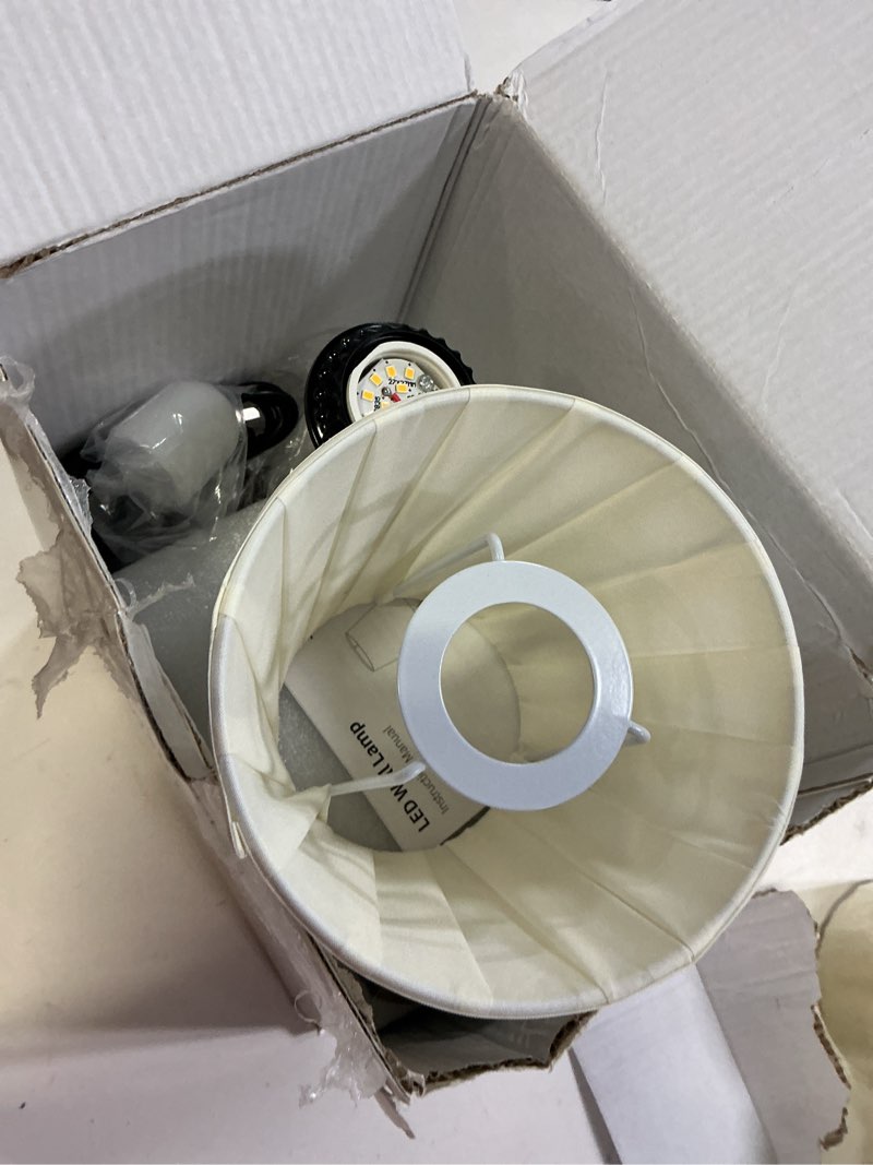 Condition photo showing Good Condition for battery operated motion sensor wall sconce, rechargeable wireless gold wall lamp with 5200mah battery, dimmable wall sconce light with switch and remote for living room, bedroom, hallway