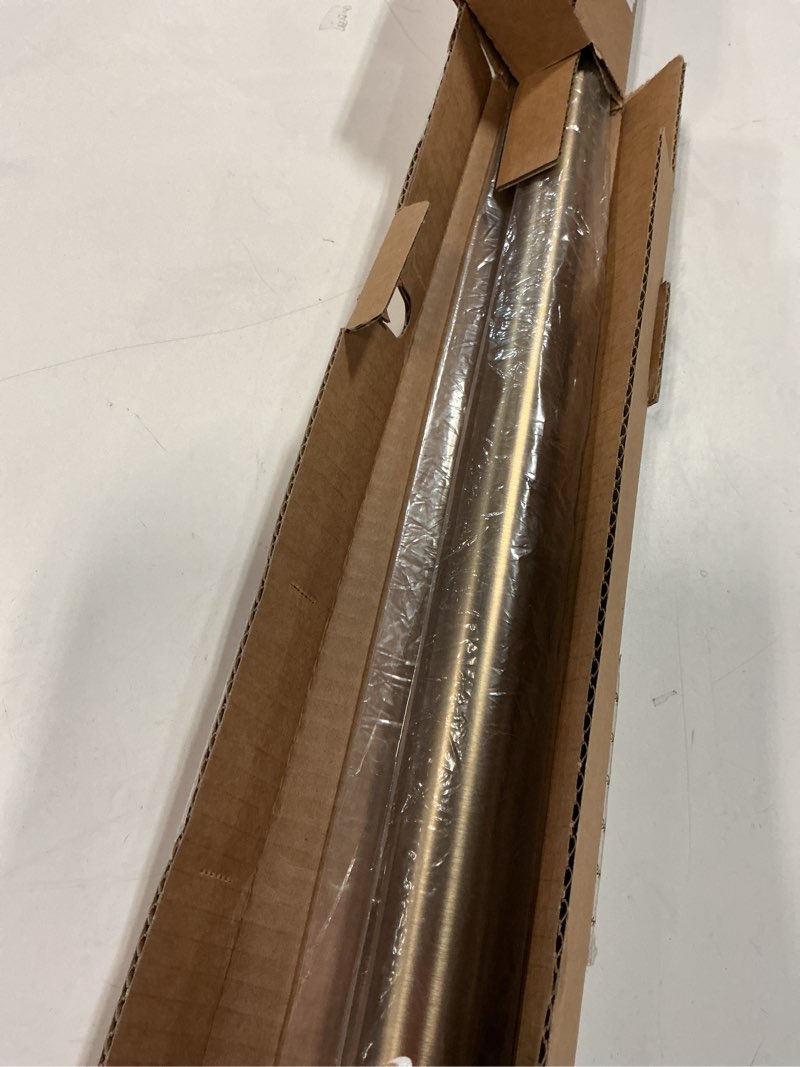 Condition photo showing Good Condition for Ivilon Drapery Window Curtain Rod - End Cap Style Design 1 Inch Pole. 28 to 48 Inch Color Warm Gold 28 to 48 in.