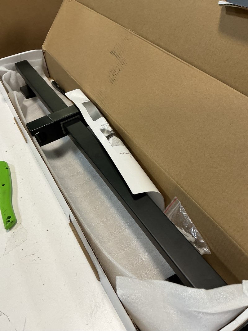 Condition photo showing Good Condition for bathroom shower slide bar, adjustable handheld shower holder wall mount shower bar stainless steel, matte black square slide bar