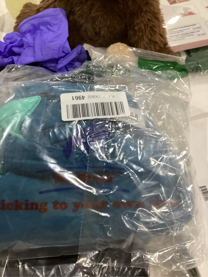 Condition photo showing Good Condition for 2 pieces basic cotton dog hoodie sweater, soft pet clothes dog sweatshirts, dog outfit coat pullover with pocket and leash hole for small medium large dogs, turquoise & dark blue (x-large) x-large turquoise & dark blue/sleeved