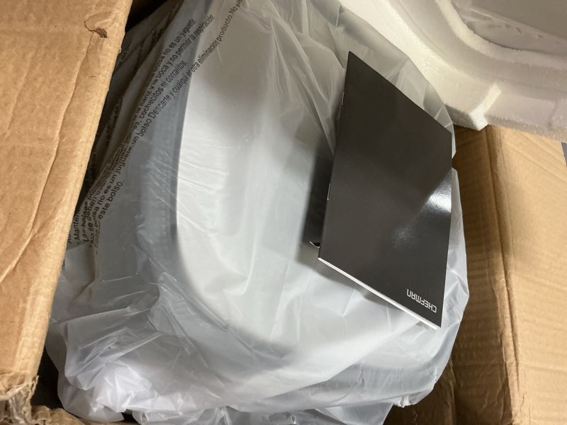 Condition photo showing Good Condition for Chefman Air Fryer 8 Qt | TurboFry® 4-in-1 with 450°F Hi-Fry Option for Crispier Results | Bake, Dehydrate, Frozen | XL Nonstick Dishwasher-Safe Basket | Stainless Steel