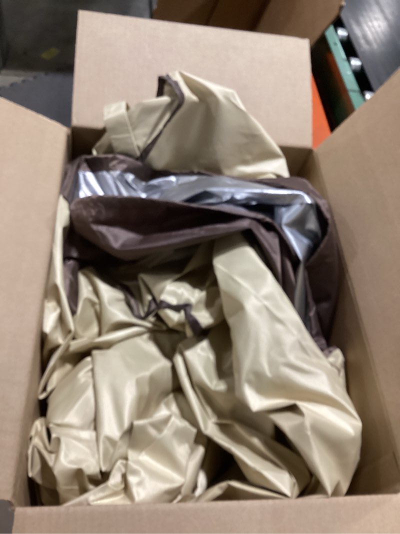 Condition photo showing Good Condition for Vailge Stackable Patio Chair Cover,100% Waterproof Outdoor Chair Cover, Heavy Duty Lawn Patio Furniture Covers,Fits for 4-6 Stackable Dining Chairs,36"Lx28"Wx47"H,Beige&Brown 36"Lx28"Wx47"H Beige & Brown