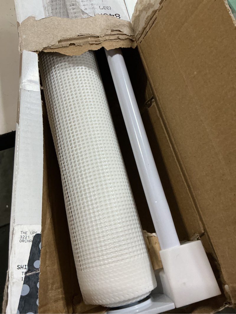 Condition photo showing As Is for retractable baby gate perma child safety 33" tall x 71” wide, mesh, for stairs, doorways, dogs, pets, indoor, outdoor, one-handed operation, locking, easy install, hardware mount, white white 33" tall x 71" wide