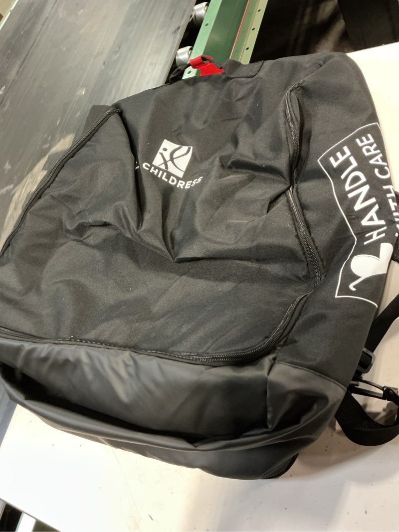 Condition photo showing Good Condition for j.l. childress compact travel stroller bag for airplane - fits most compact-fold single baby strollers, compatible with uppababy minu, gb pockit, nuna trvl & more, airtag compatible - black unpadded