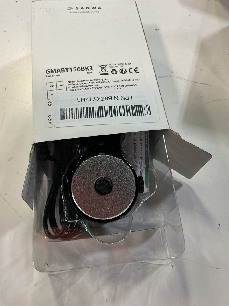 Condition photo showing Good Condition for sanwa 3 in 1 bluetooth finger ring mouse, wireless presentation clicker, video scroller & page turn for kindle app, mini wearable mouse, rechargeable handheld remote mice for pc, laptop, mac, tablet